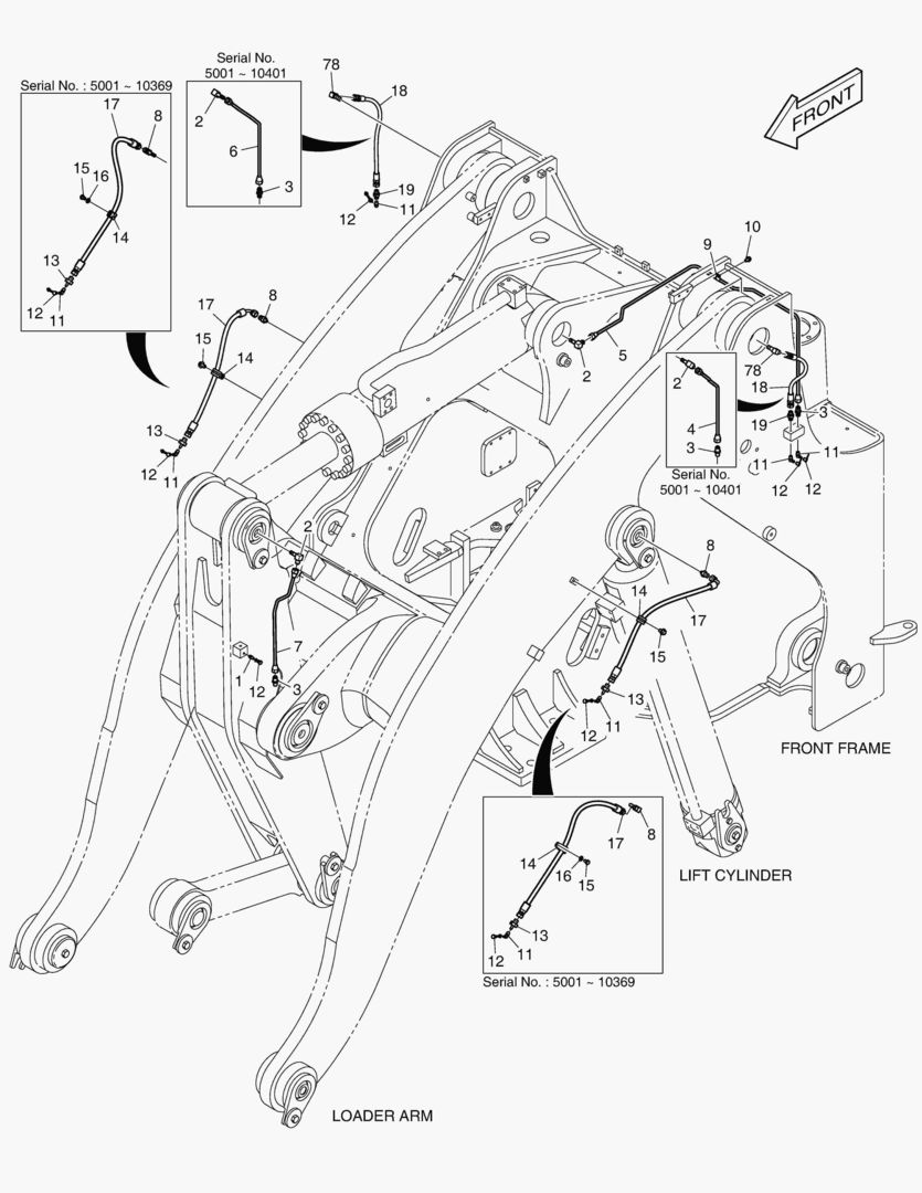 ПЕРЕДНИЙ ТРУБОПРОВОД СМАЗОЧНОЙ СИСТЕМЫ