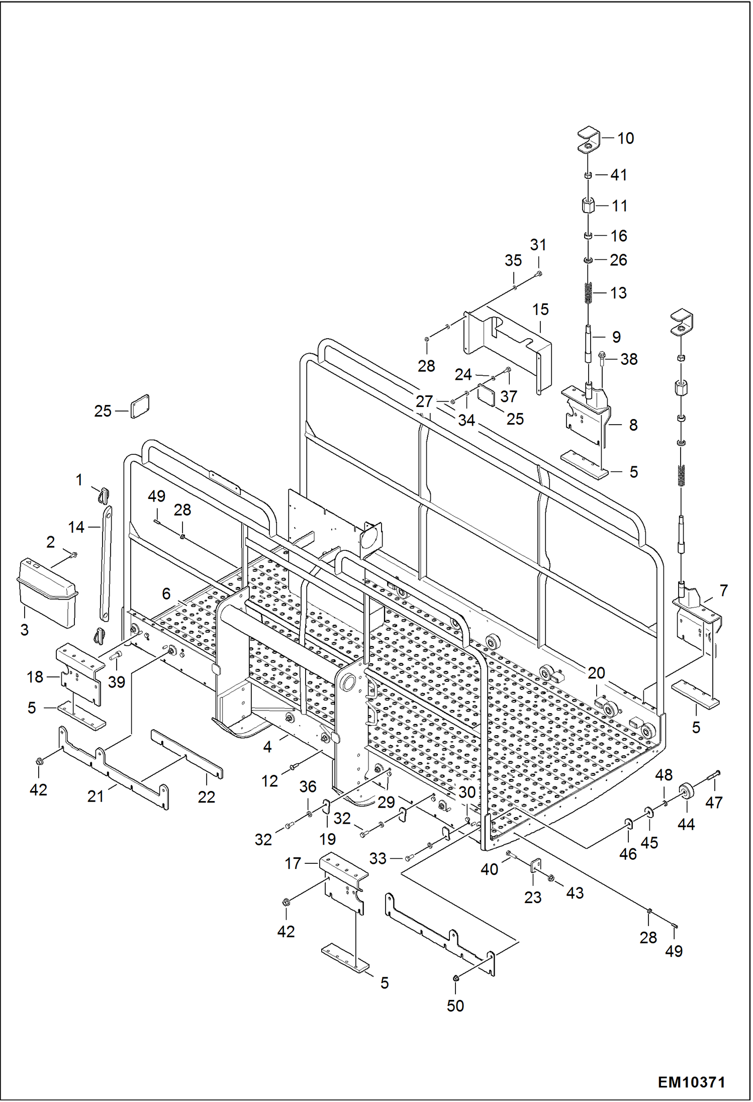 ОСНОВНАЯ ПЛАТФОРМА (РАМА ШАССИ) (СЕРИЙНЫЙ НОМЕР A6SH00101 И ВЫШЕ)
