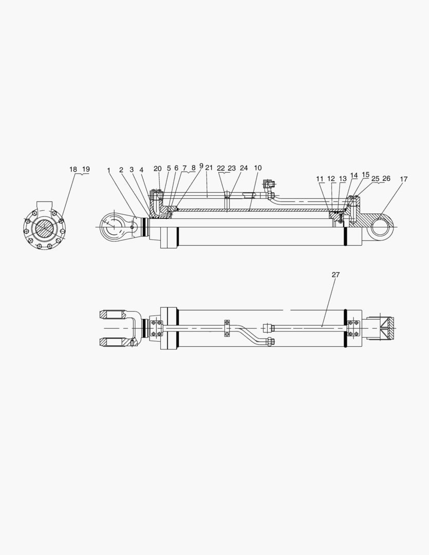 ЦИЛИНДР СТРЕЛЫ(ПРАВОСТОРОННИЙ)