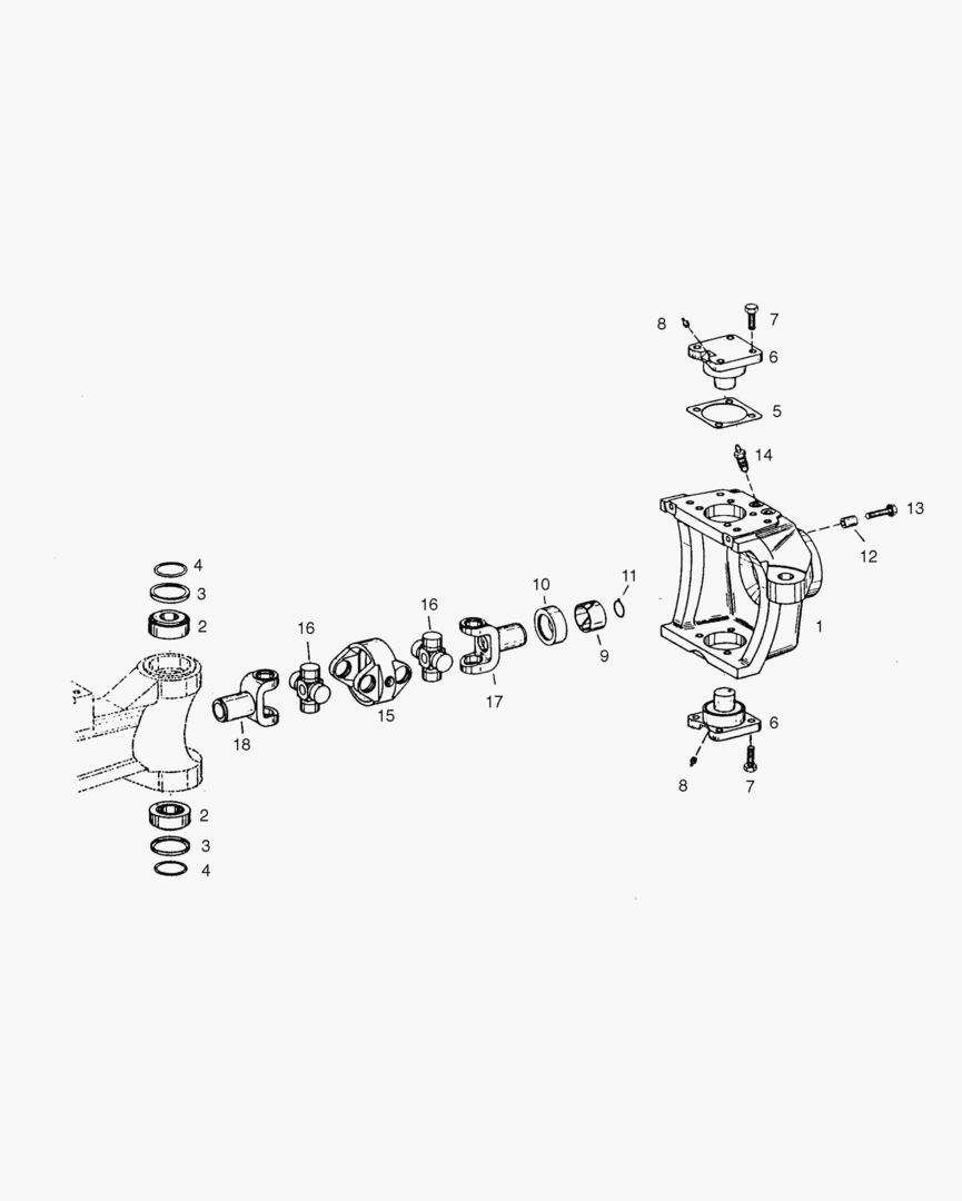 6640 STEERING KNUCKLE - FRONT AXLE