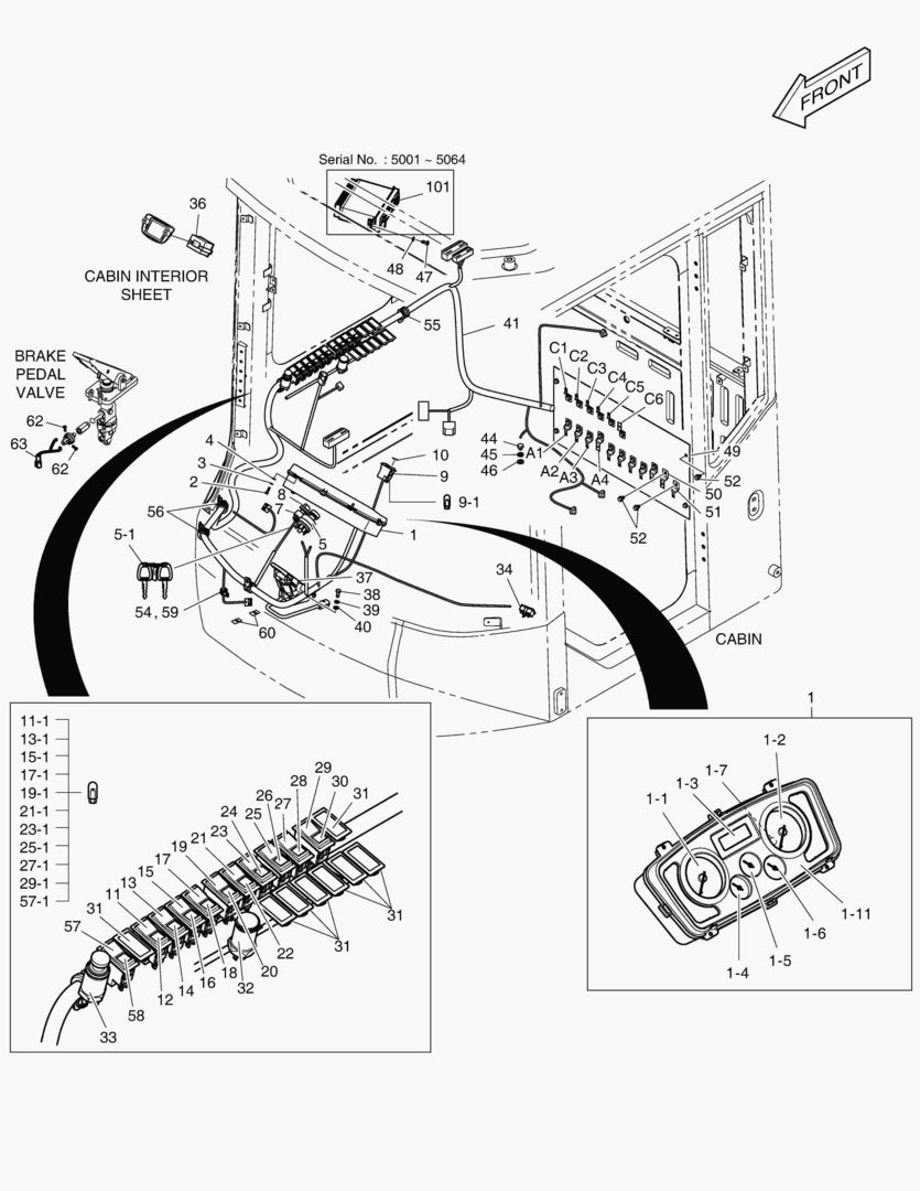 ЭЛЕКТРИЧЕСКИЕ ЗАПЧАСТИ - КАБИНА