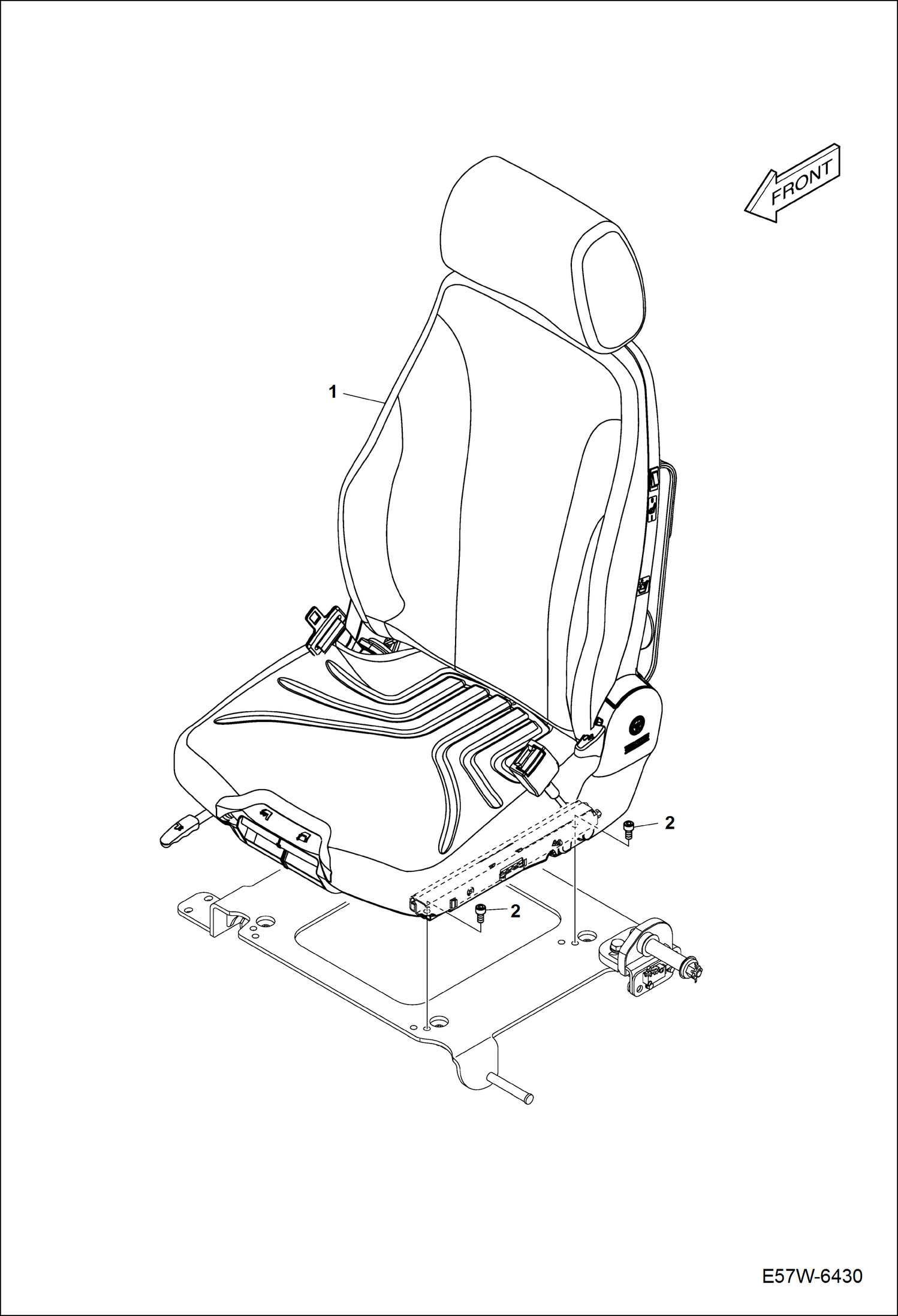 СИДЕНИЕ (ПНЕВМАТИЧЕСКАЯ ПОДВЕСКА) (КРОНШТЕЙН)