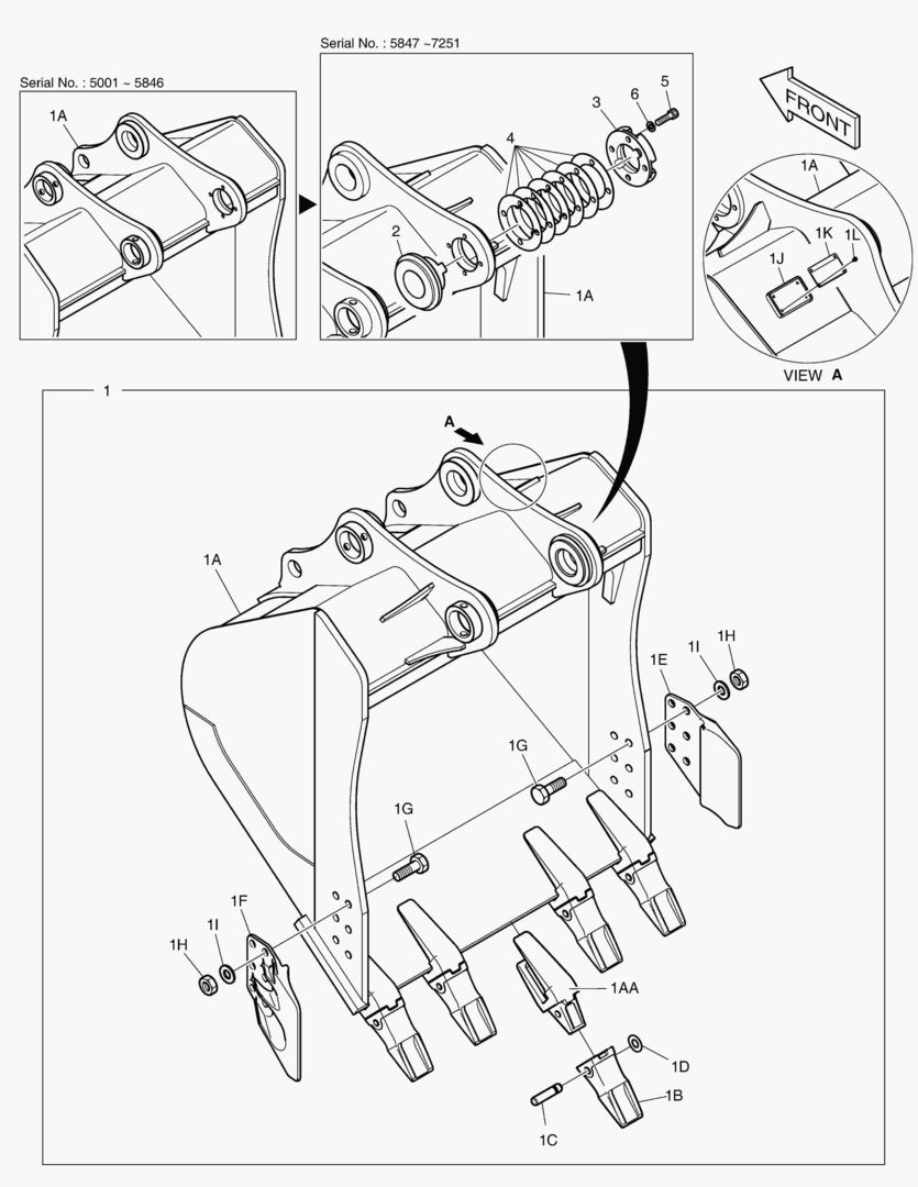 3120 BUCKET ASS`Y - 1.27mВі