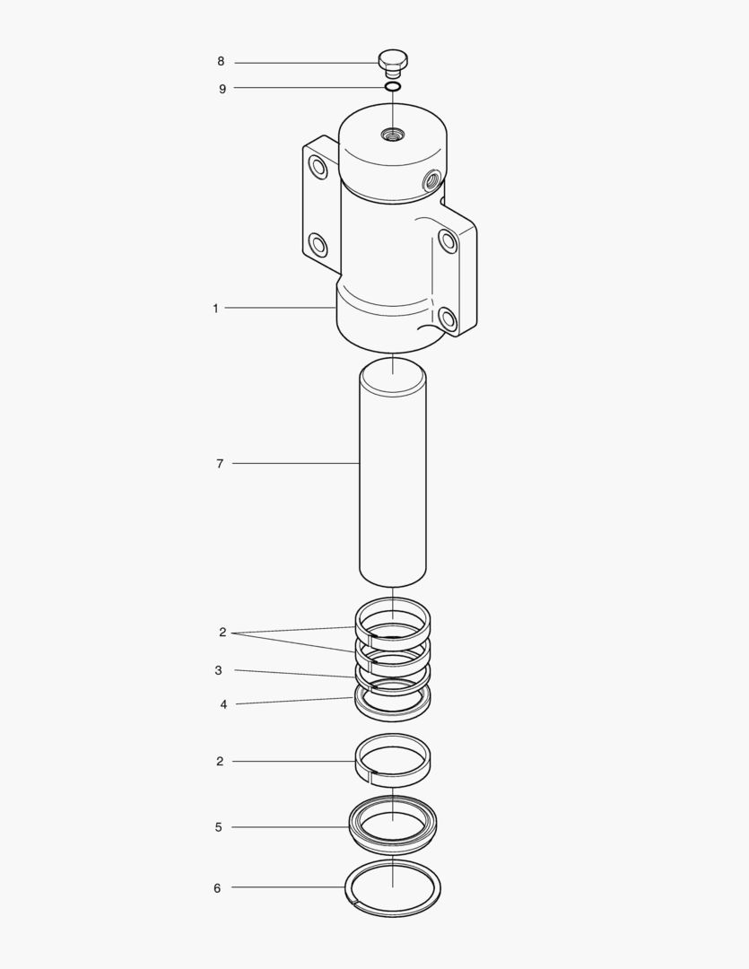 Спецтехника 4410 CHOCKING CYLINDER - L.H. [5001~5152] - главное фото
