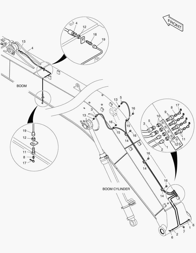ТРУБОПРОВОД СМАЗОЧНОЙ СИСТЕМЫ - СТРЕЛА 10 м