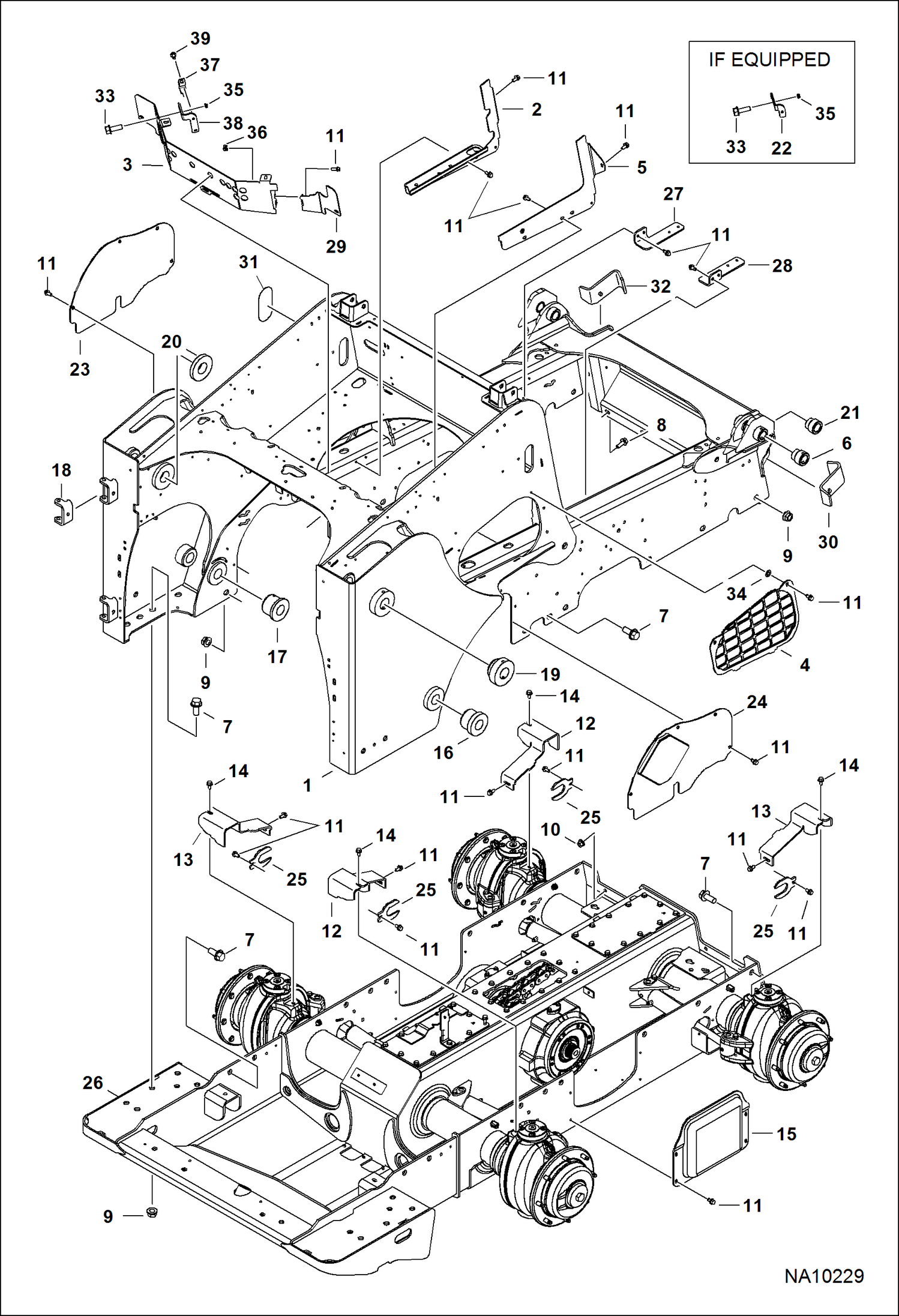 РАМА ШАССИ (СЕРИЙНЫЙ НОМЕР A3P612763 И ВЫШЕ, A3P712784 И ВЫШЕ)