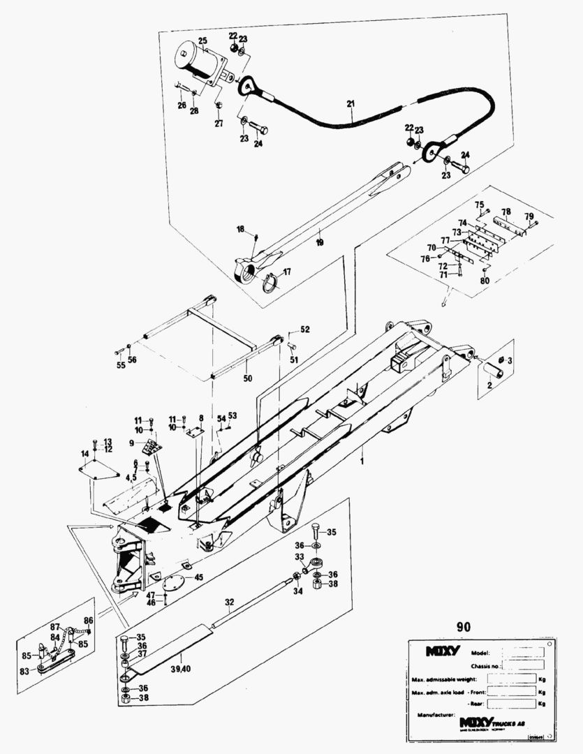 G081-3 REAR FRAME
