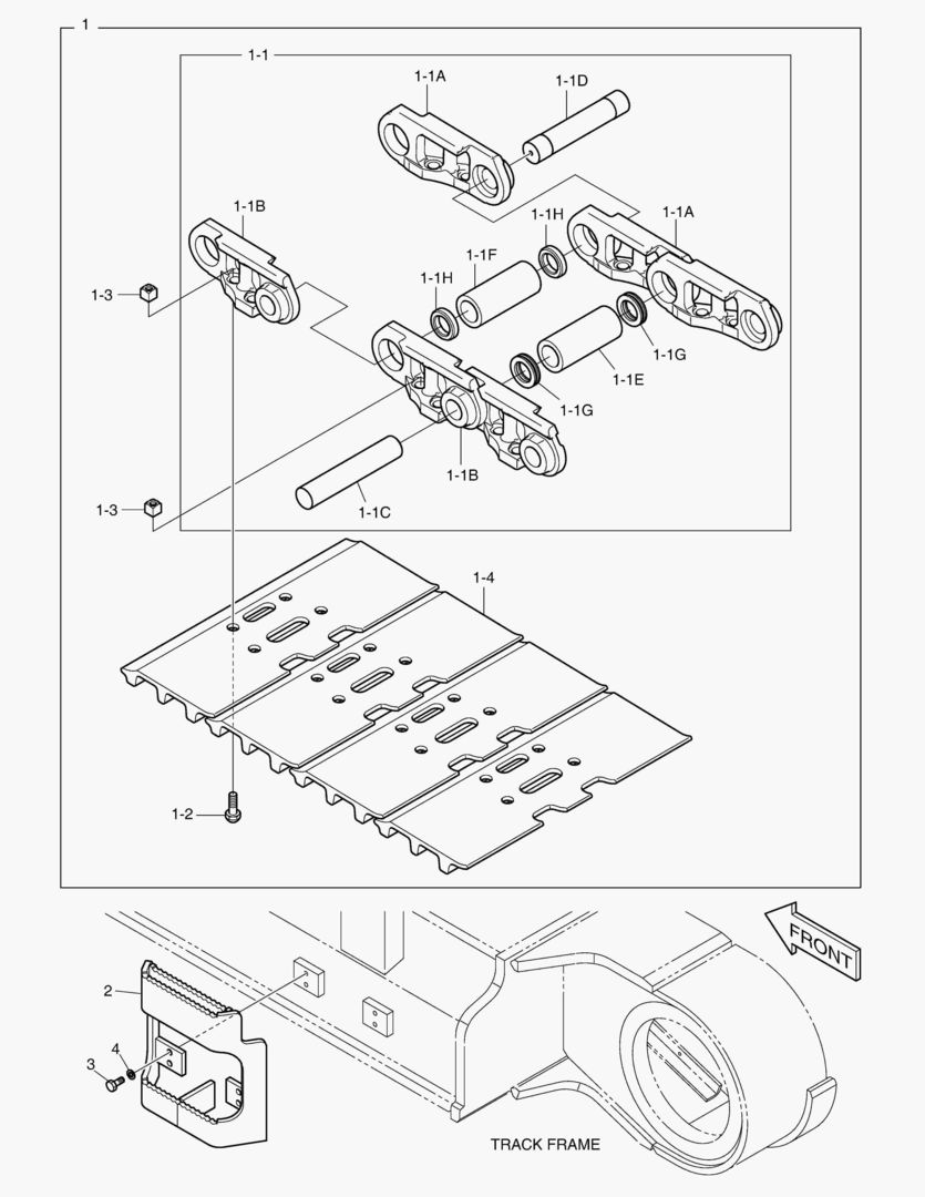 БАШМАК ГУСЕНИЦЫ В СБОРЕ - 600G