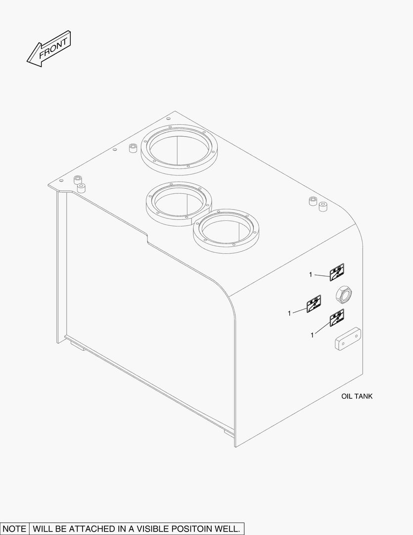 4370 DECAL - OIL CHECK