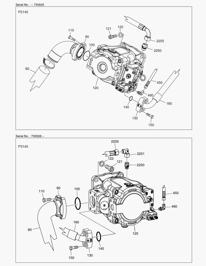 Схема G190-14 MAIN HYDRAULIC PUMP