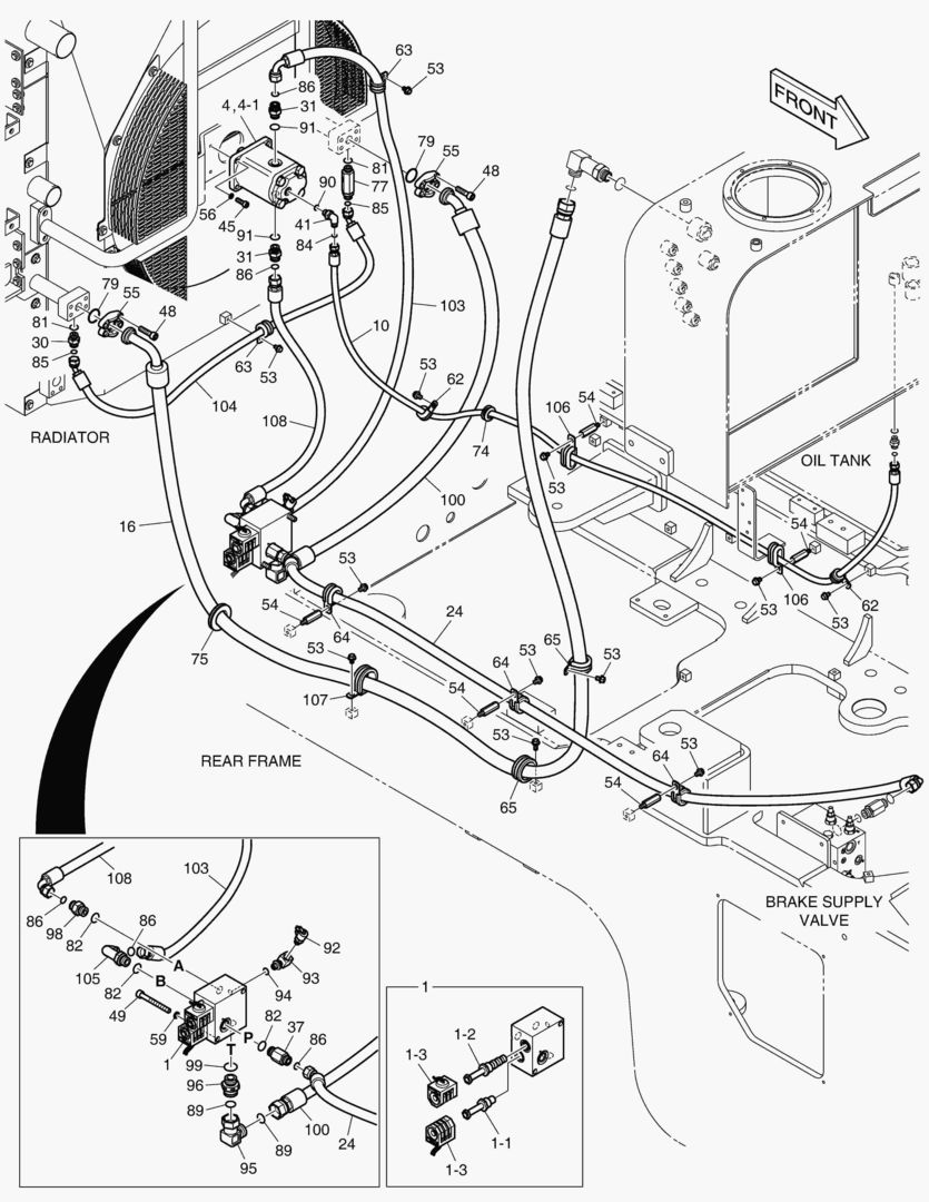 ТУБОПРОВОД МАСЛЯНОГО РАДИАТОРА (2)
