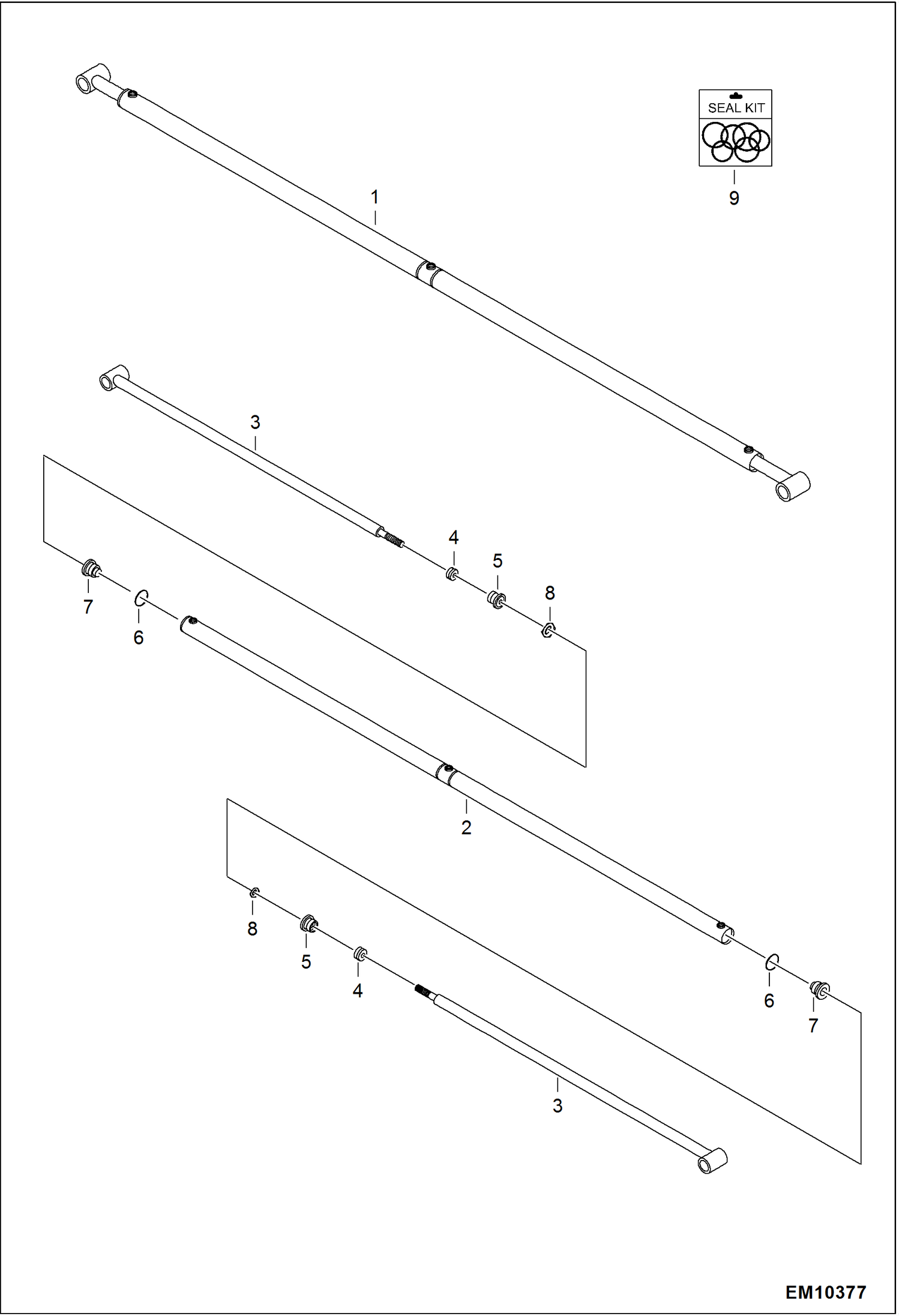 ОСНОВНАЯ ПЛАТФОРМА (ВЫДВИЖНОЙ ЦИЛИНДР) (СЕРИЙНЫЙ НОМЕР B35R00101, B3BP00101 И ВЫШЕ)