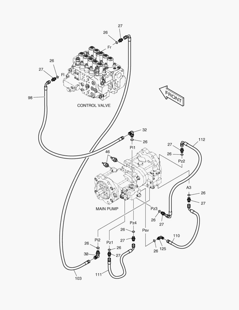 ТРУБОПРОВОД СЕРВОУПРАВЛЕНИЯ(9)