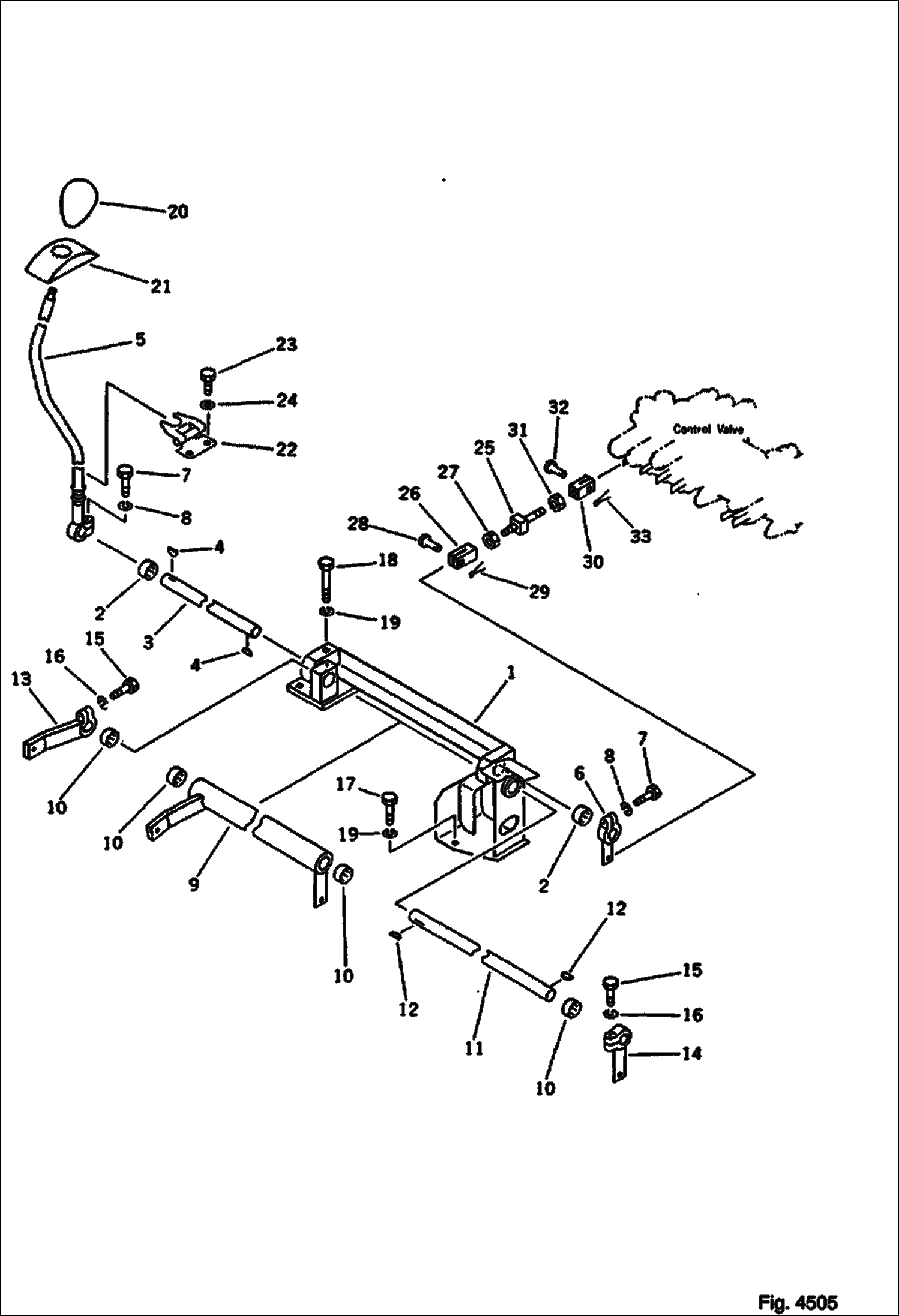 РЫЧАГ ПОВОРОТА СТРЕЛЫ И МЕХАНИЗМ УПРАВЛЕНИЯ