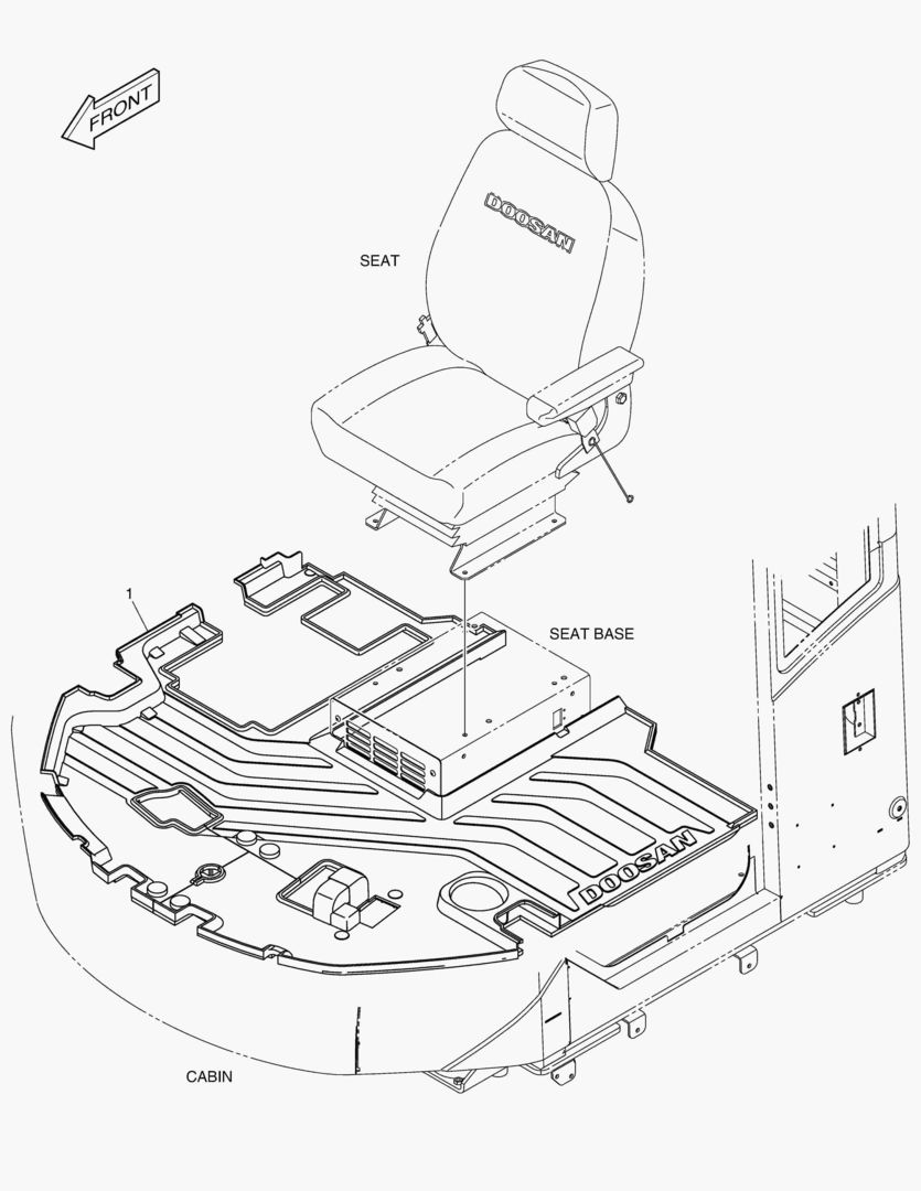 КОВРИК НА ПОЛУ КУЗОВА
