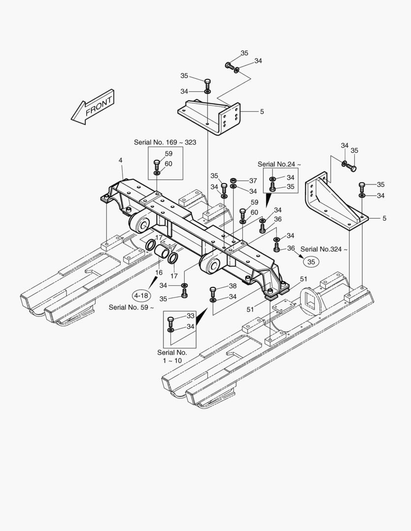 БАЛАНСИР В СБОРЕ-ГУСЕНИЦА-1800 мм