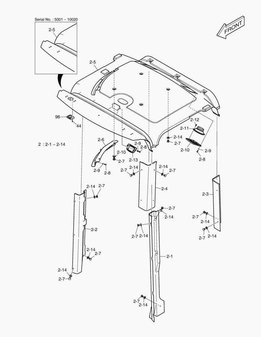 КАБИНА(2) - ВНУТРЕННИЕ ЛИСТЫ