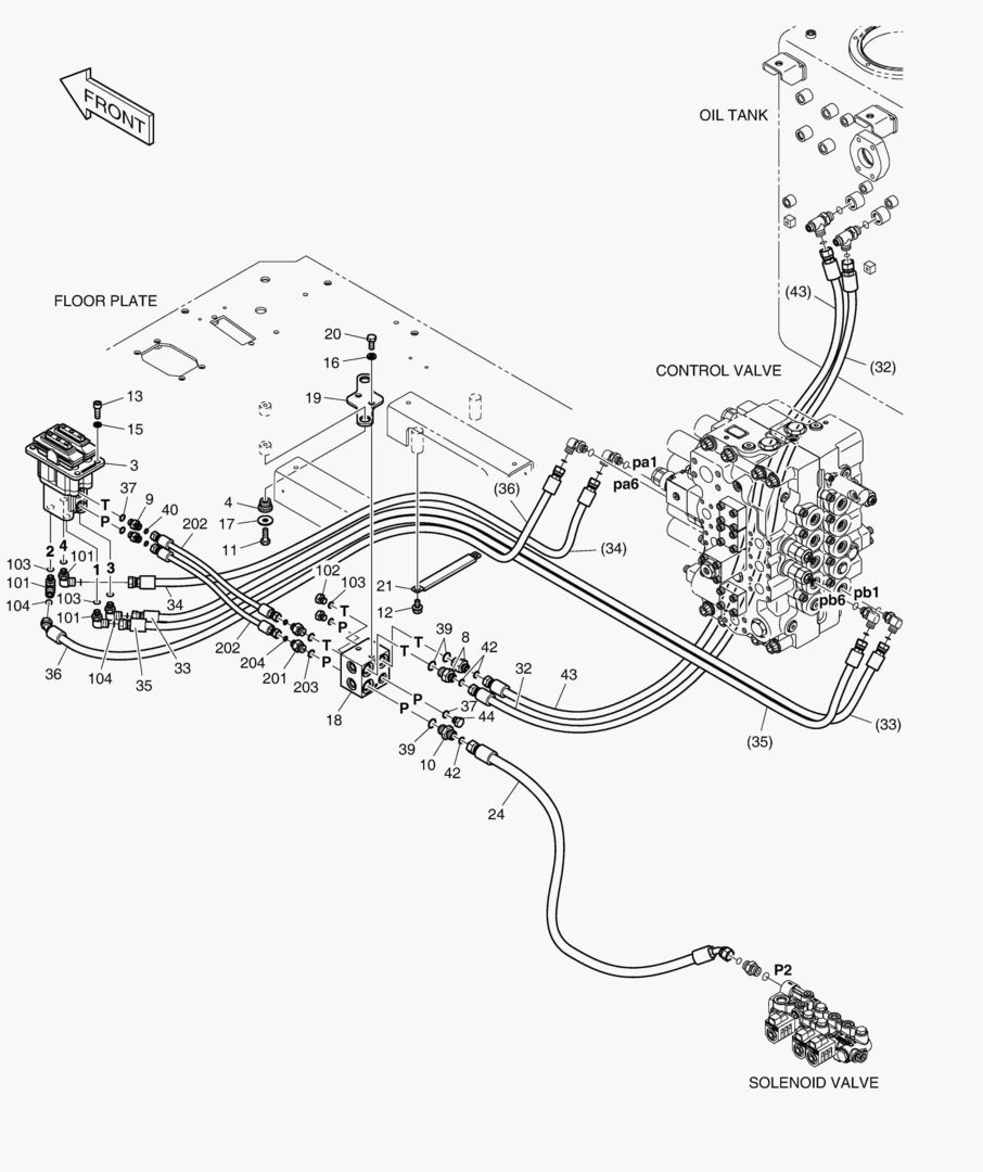ТРУБОПРОВОД СЕРВОУПРАВЛЕНИЯ(8)