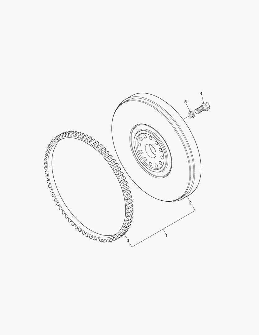 Спецтехника 015 FLYWHEEL & STARTER RING - главное фото