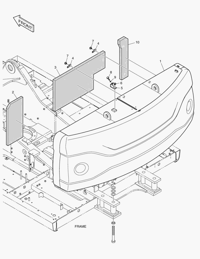 ПРОТИВОВЕС - 7.4ТОНН(С ПЕНОПЛАСТОВЫМ КОНТЕЙНЕРОМ)