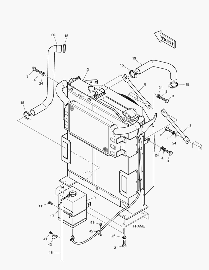 ОПОРТНЫЙ УЗЕЛ РАДИАТОРА