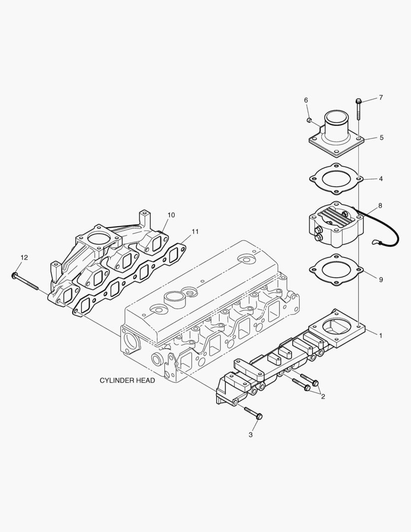 Спецтехника 009 INTAKE & EXHAUST MANIFOLD