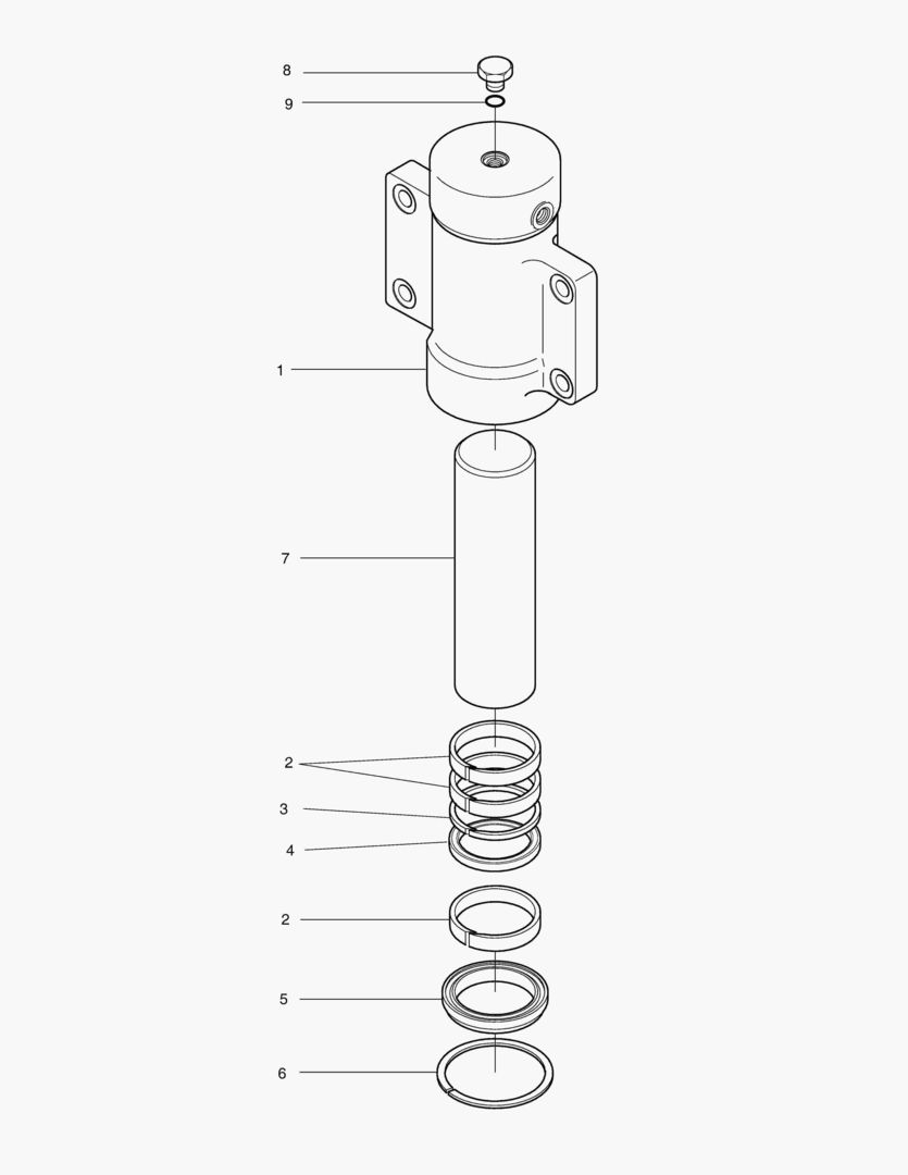Спецтехника 4420 CHOCKING CYLINDER - R.H. [5001~5152]