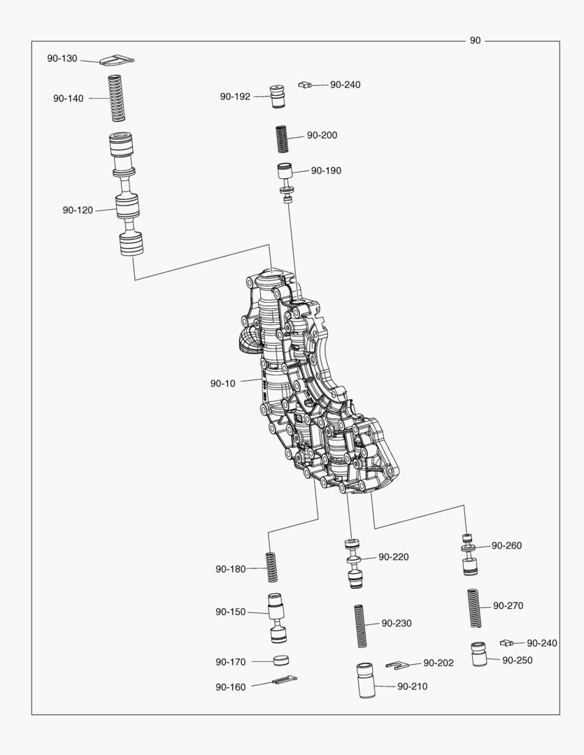 G070-80 OIL SUPPLY - VALVE HOUSING