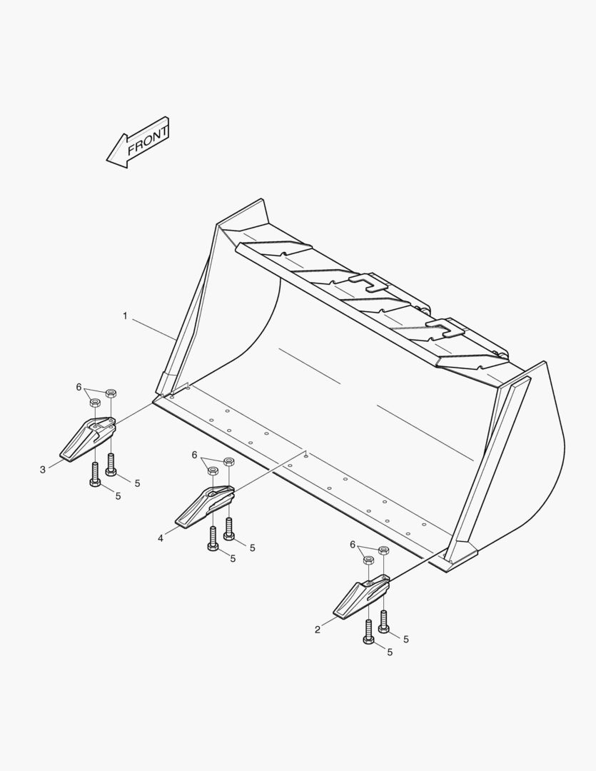 2230 BUCKET-2.5mВі(TOOTH)