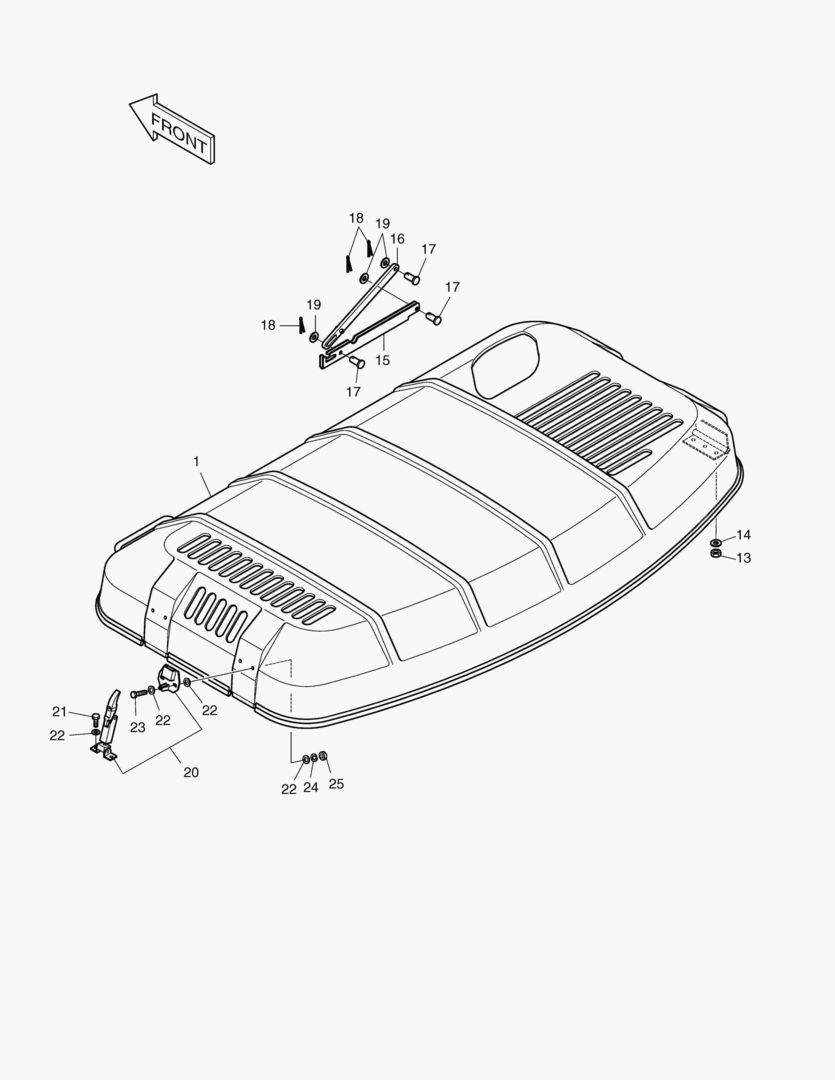 КРЫШКА ДВИГАТЕЛЯ