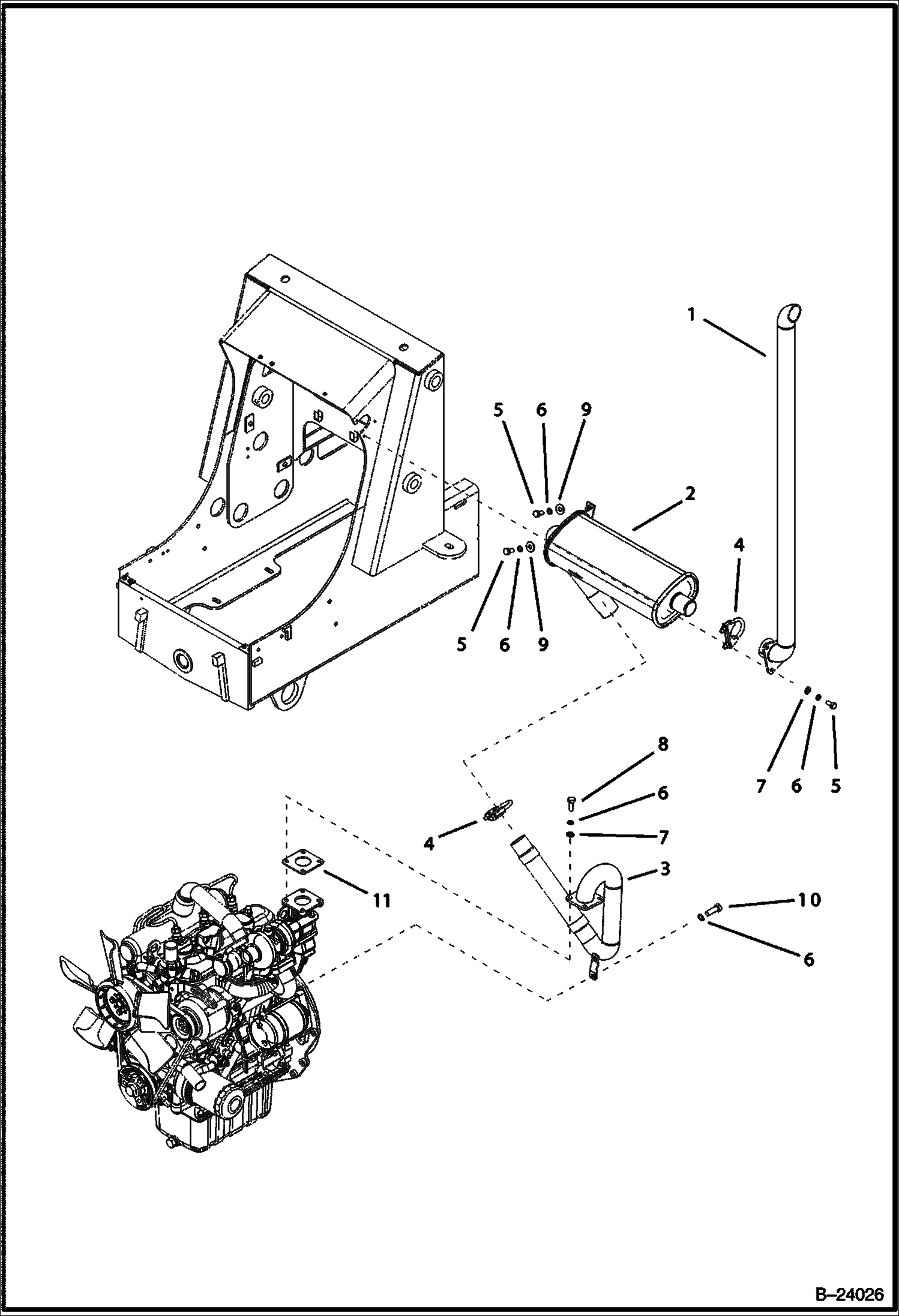 ВЫХЛОПНАЯ ТРУБА В СБОРЕ