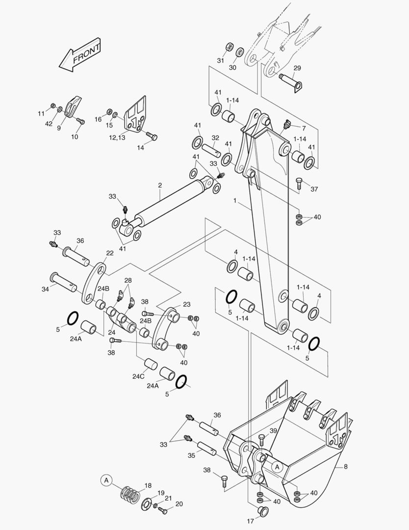Схема 1391 FRONT(2)-ARM [347~]