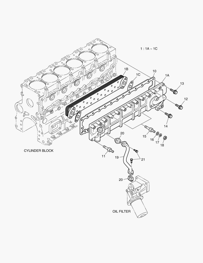 Схема 009 OIL COOLER