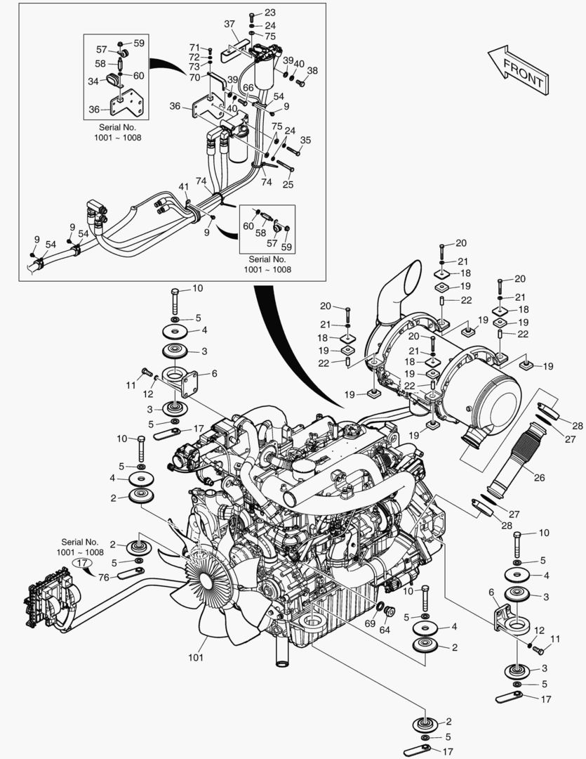 МОНТАЖ ДВИГАТЕЛЯ