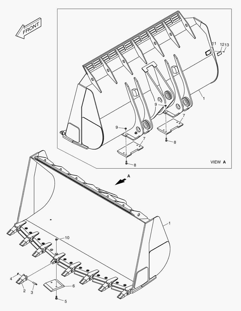 5490 BUCKET - 4.5гЋҐ (V-TYPE)