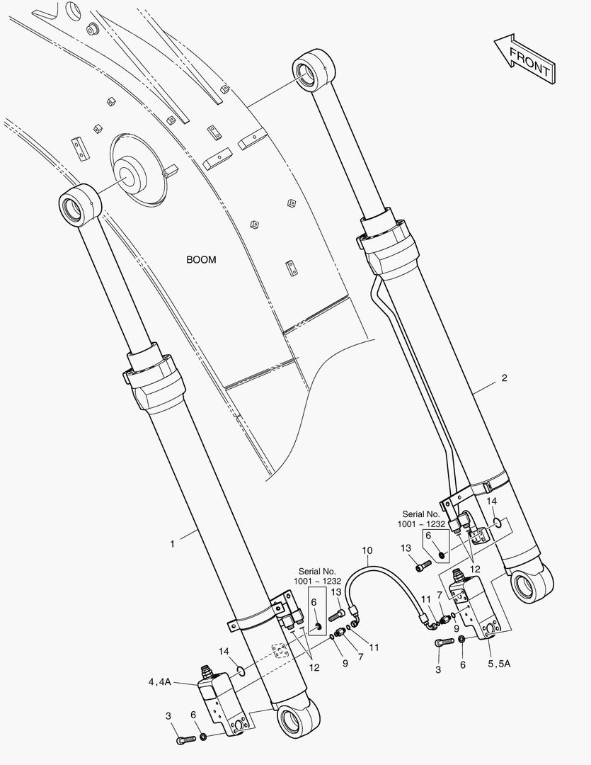 ГИДРОСИСТЕМА СТРЕЛЫ - ГИДРОЗАМОК