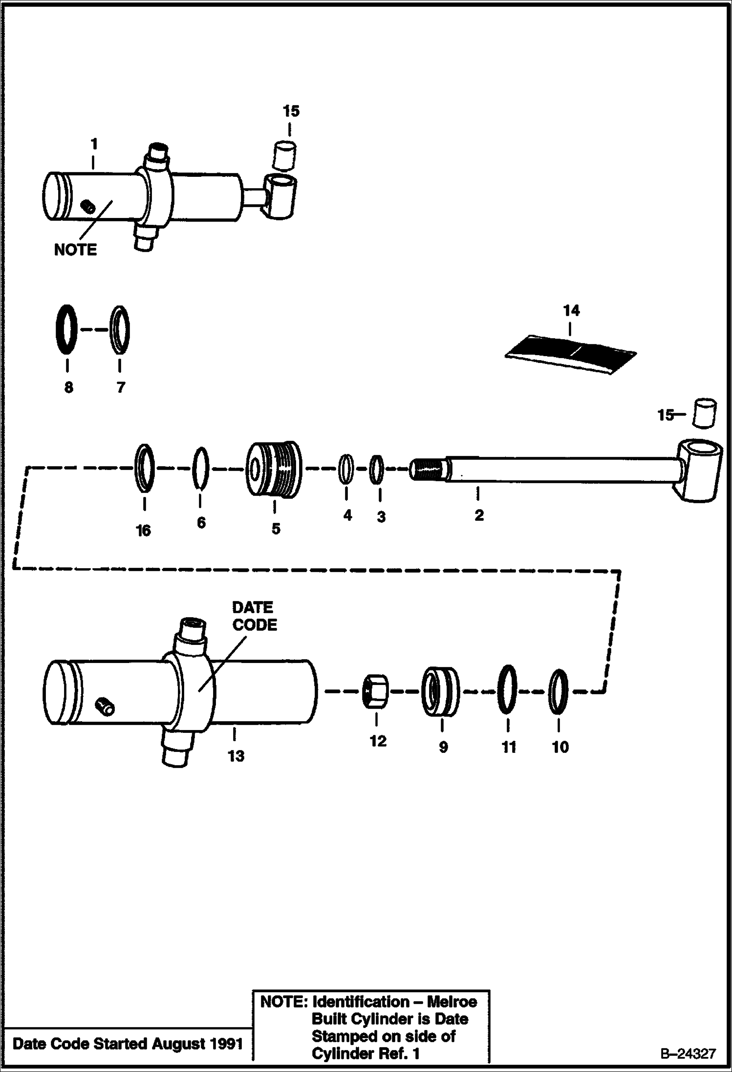 ЦИЛИНДР ПОВОРОТА - BOBCAT 730S