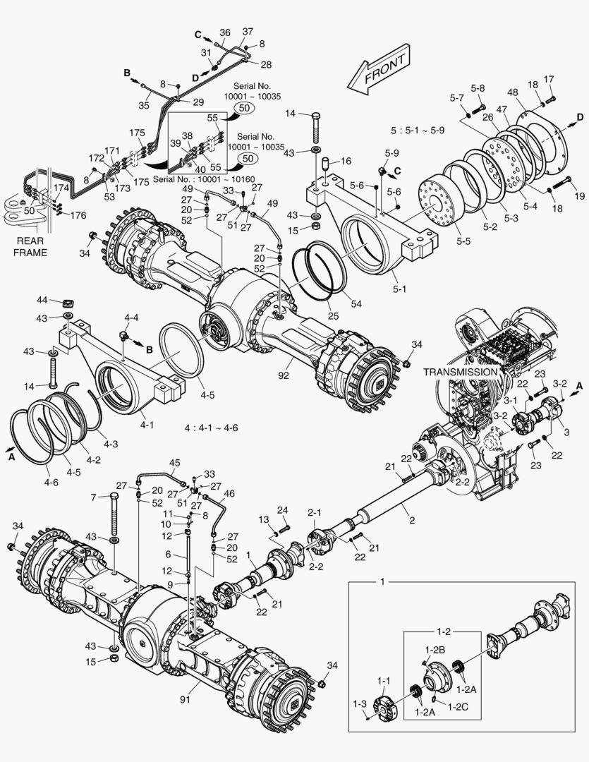 1190 AXLE & DRIVE SHAFT