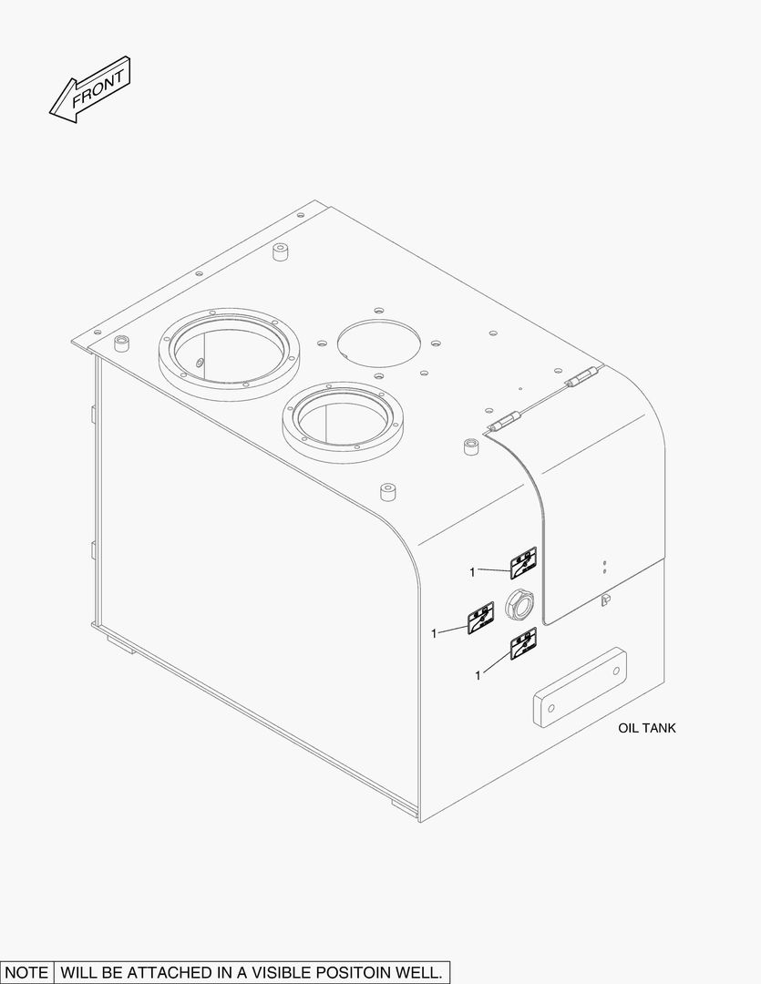 4240 DECAL - OIL CHECK