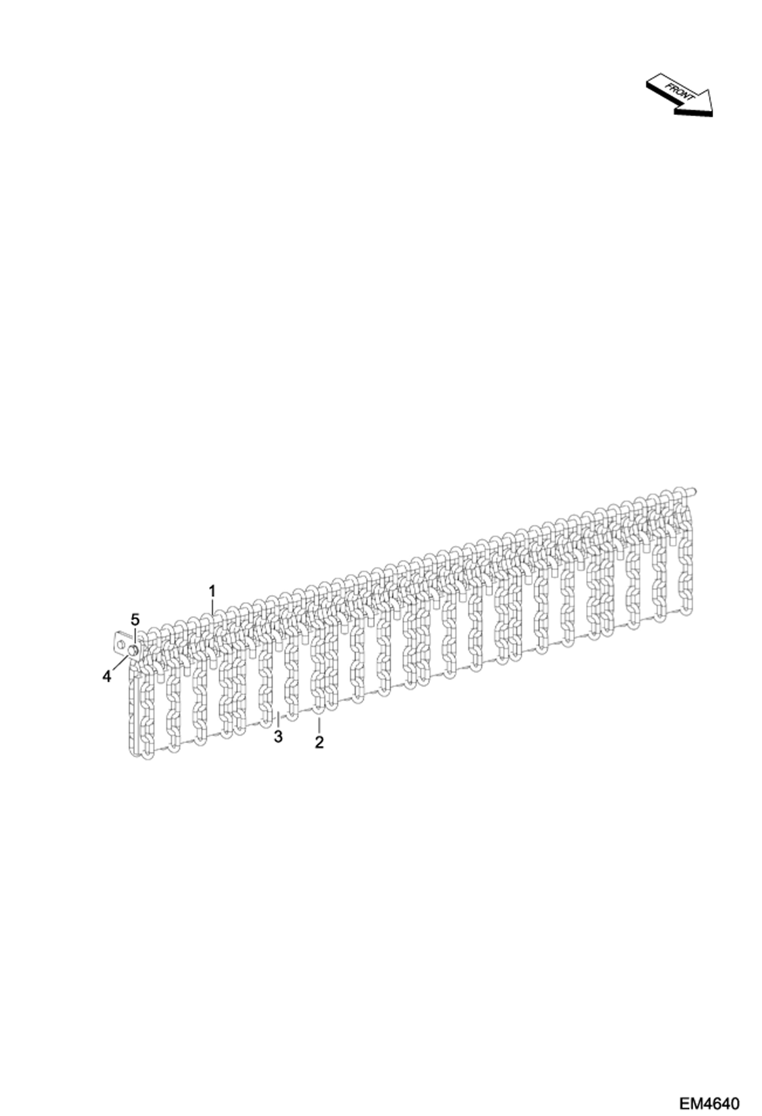 ЗАДНЯЯ ЦЕПЬ (СЕРИЙНЫЙ НОМЕР AD8900101 - 00199)