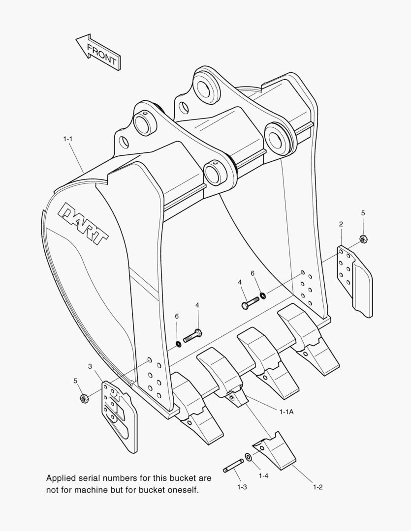 Спецтехника 6220 BUCKET-1.80mВі(63`)-SIDE PIN - главное фото