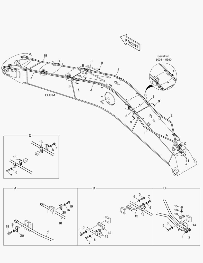 ГИДРОСИСТЕМА СТРЕЛЫ - СТРЕЛА 5.2 м(ВРАЩАЮЩИЙСЯ)