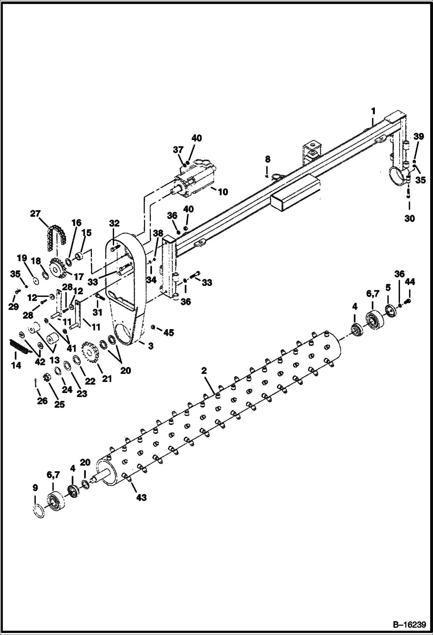 ПИТАНИЕ СИСТЕМЫ НАКЛОНА (ПОДШИПНИК И КОРОБКА ДЛЯ УКЛАДКИ ЦЕПИ ASSY) (72-- 925100720 И ВЫШЕ)