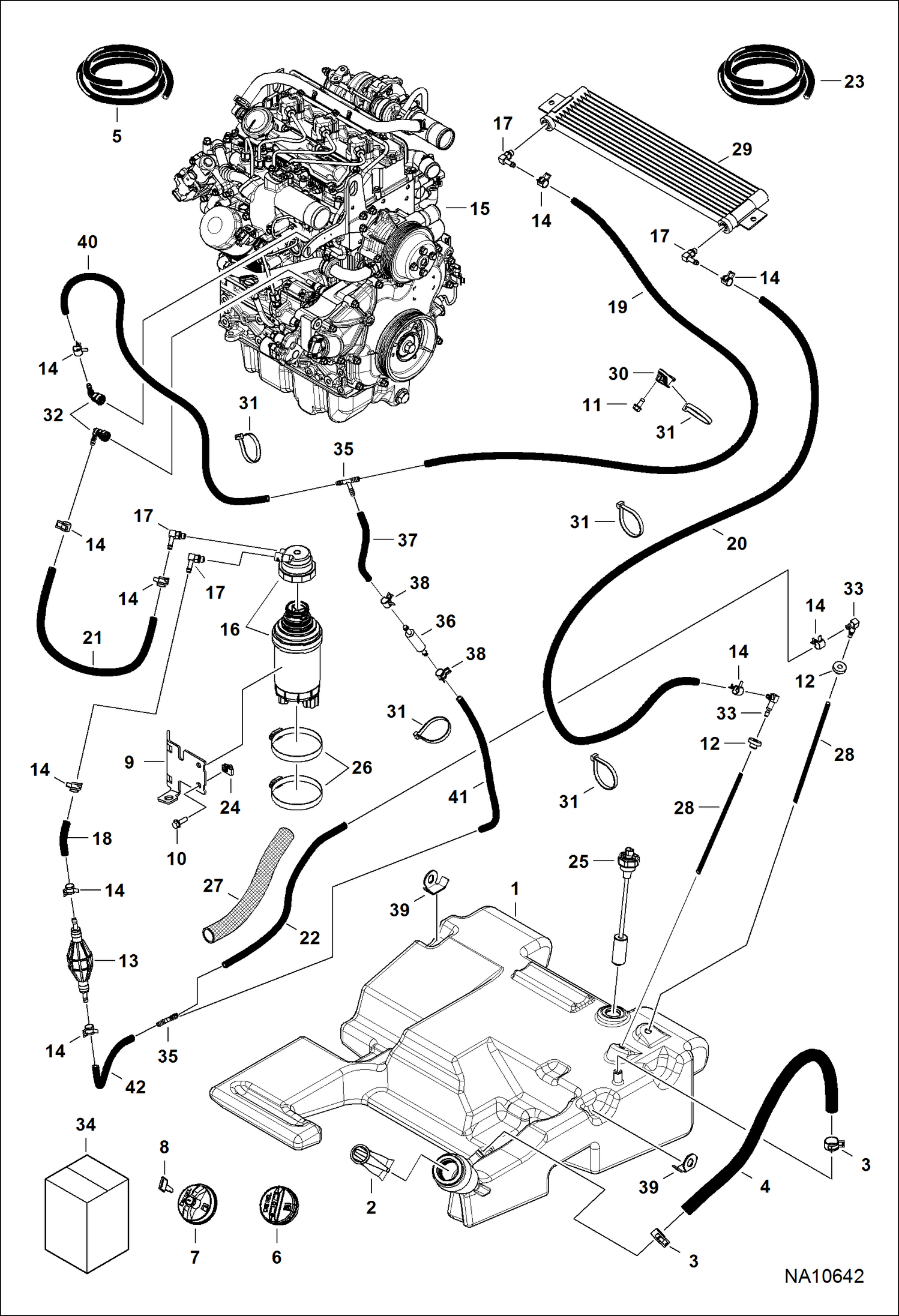 СИСТЕМА ПОДАЧИ ТОПЛИВА (СЕРИЙНЫЙ НОМЕР AUVB11761 - AUVB12557)