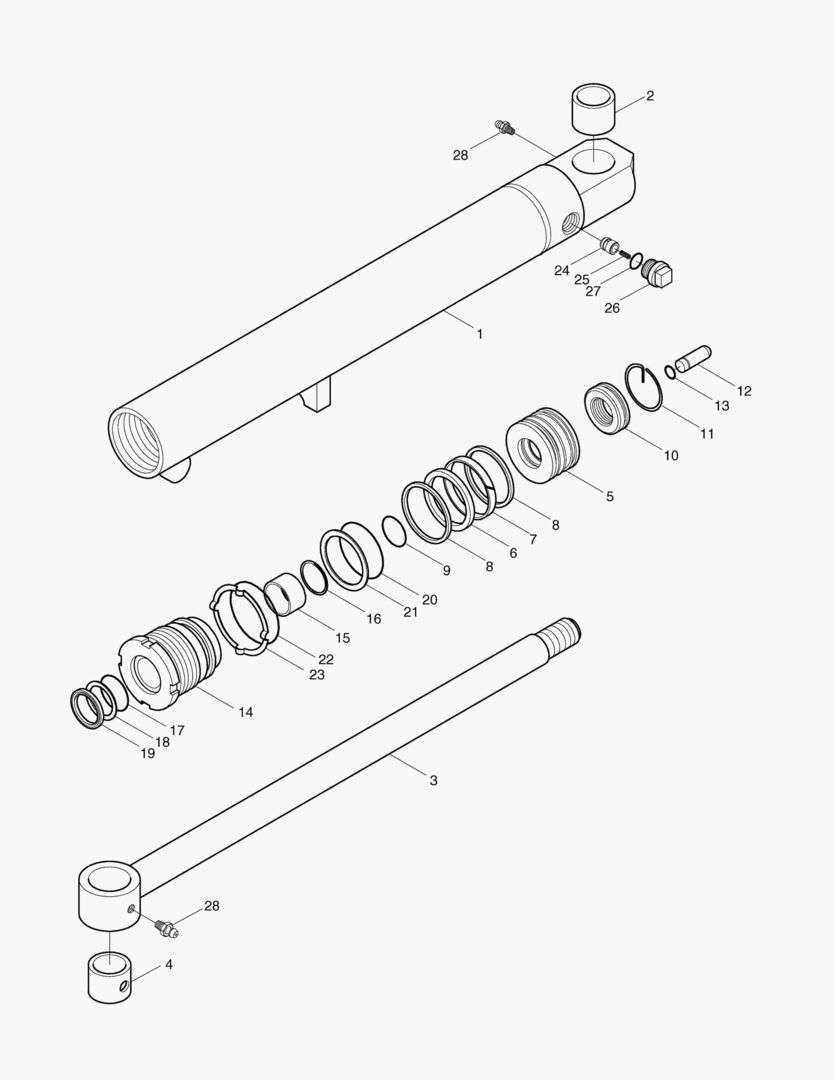 3420 STEERING CYLINDER-R.H [1001~1139]