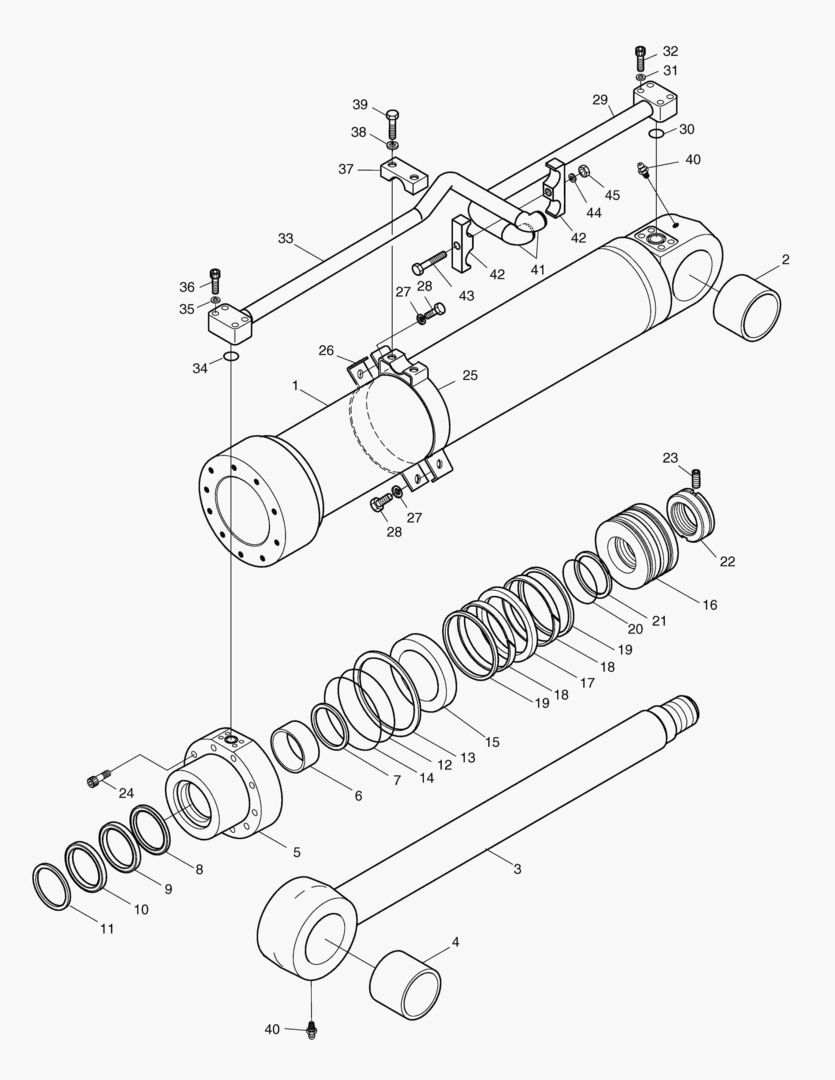 Спецтехника 4670 BOOM CYLINDER(L.H)-ARTI.BOOM [1034~] - главное фото