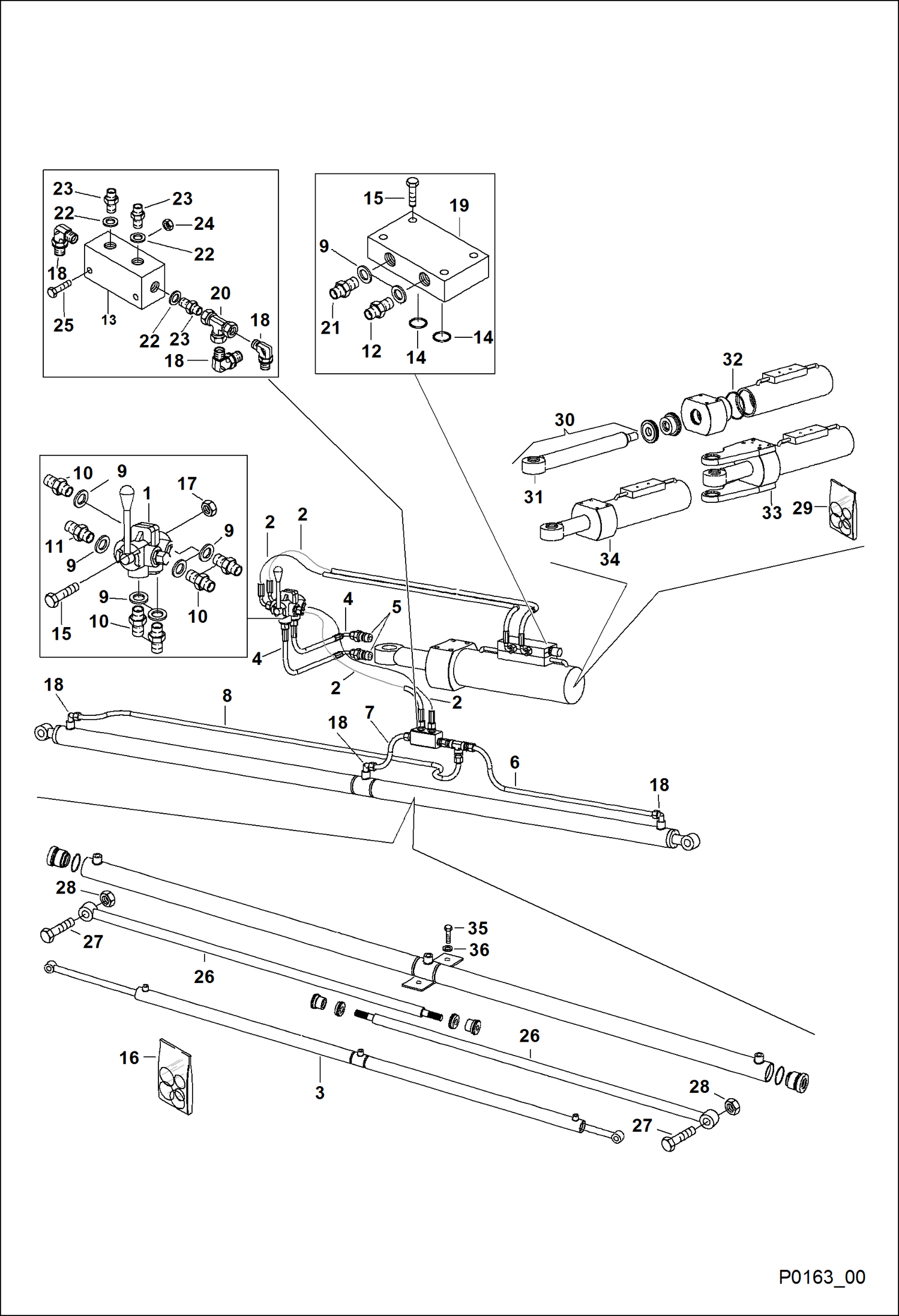 Схема ОСНОВНАЯ ПЛАТФОРМА 4M 300 КГ, КРАЩАЮЩАЯСЯ (BUD6427)