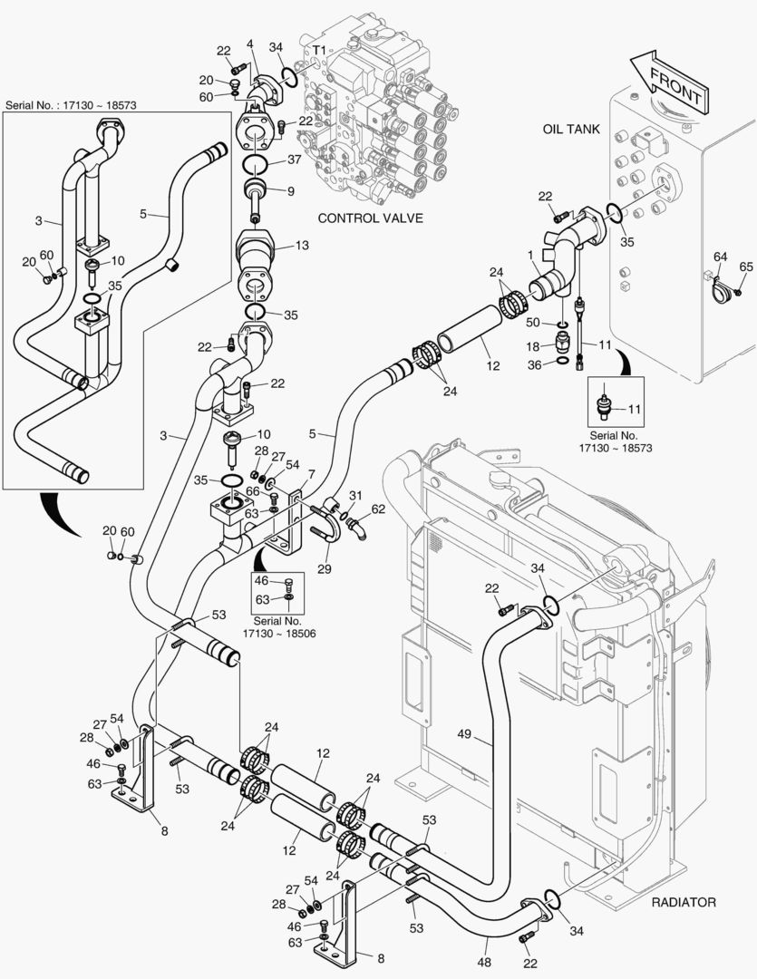 ТУБОПРОВОД МАСЛЯНОГО РАДИАТОРА(2)