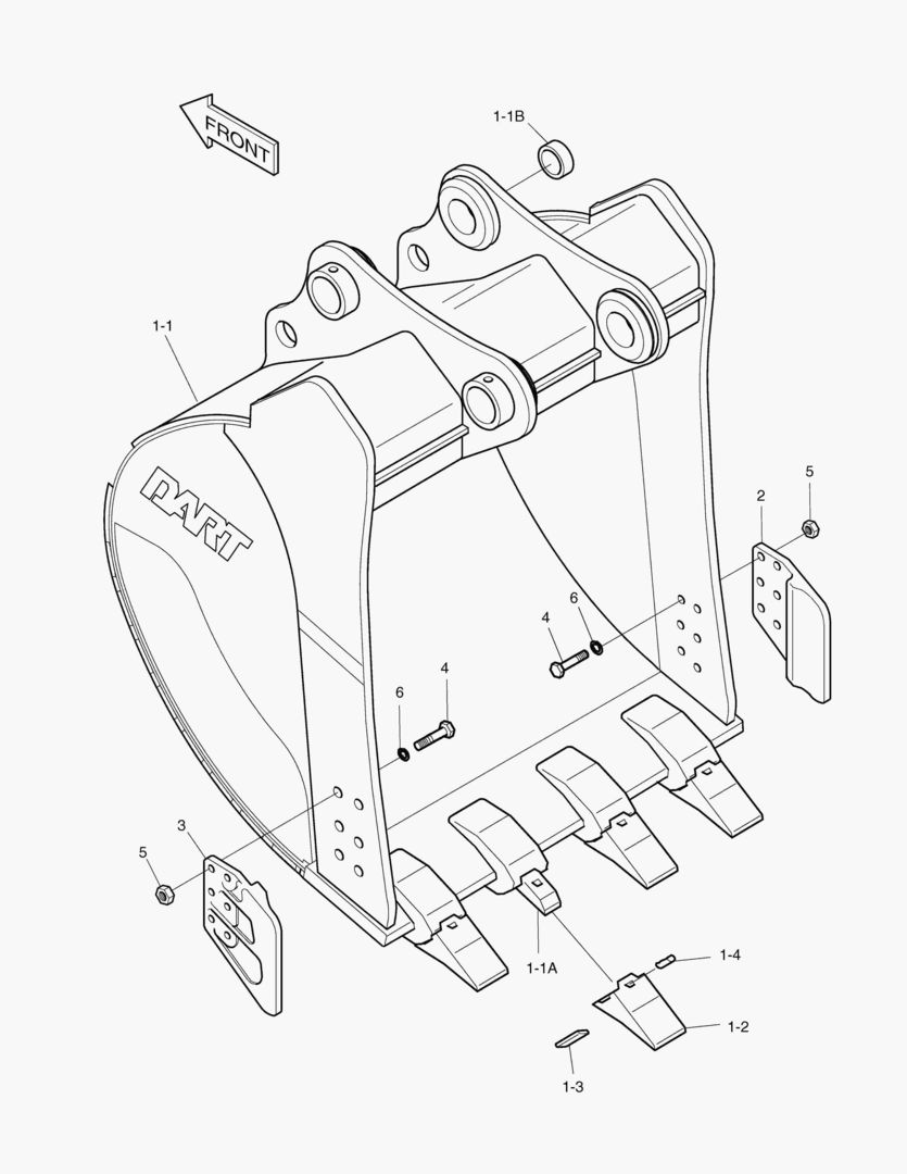 Спецтехника 6530 BUCKET-1.58гЋҐ(48`)-VERTICAL PIN - главное фото