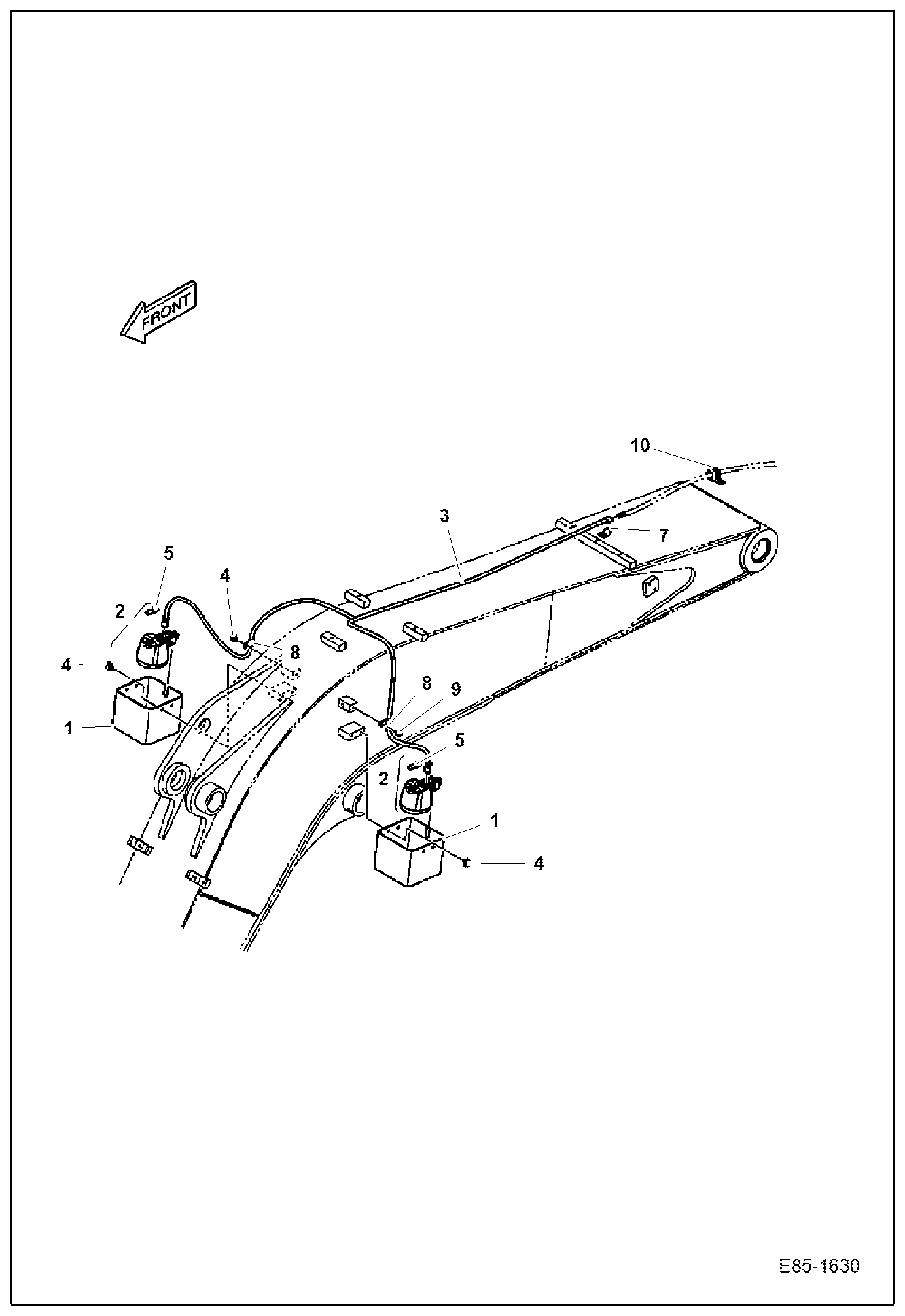 ЭЛЕКТРИКА (РАБОЧЕЕ ОСВЕЩЕНИЕ СТРЕЛЫ)